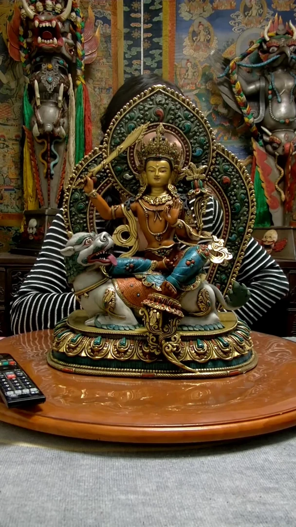 造像铜造像铜像造像文殊