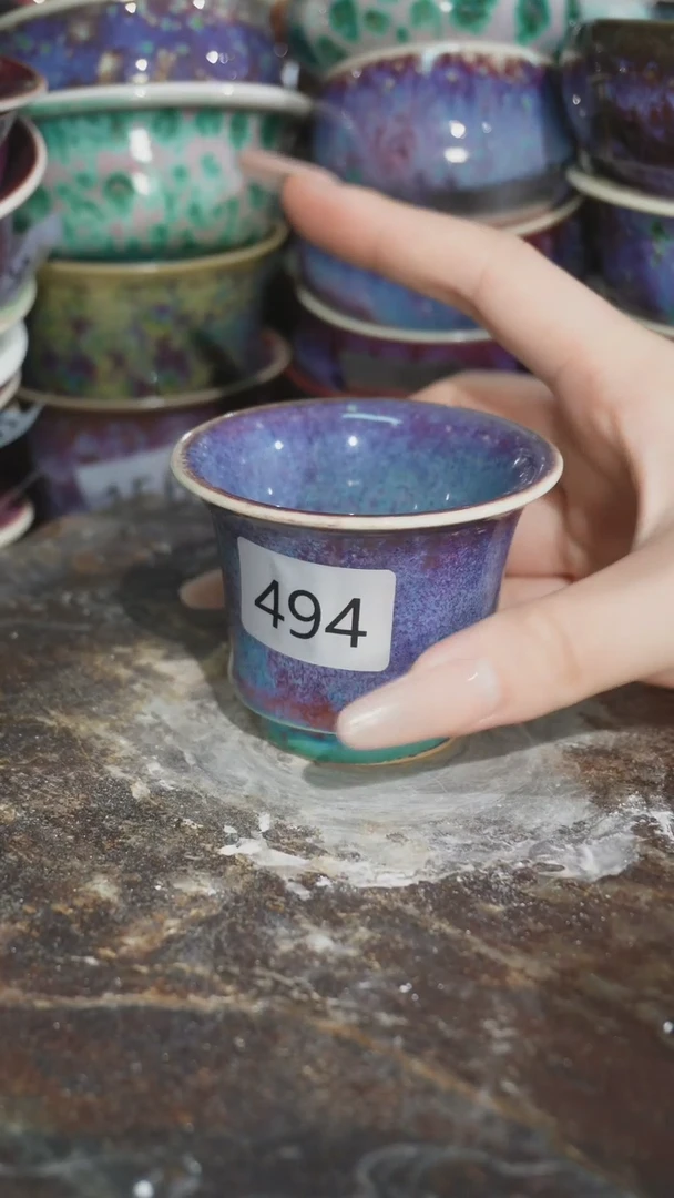 摆件精品窑变钧瓷茶器