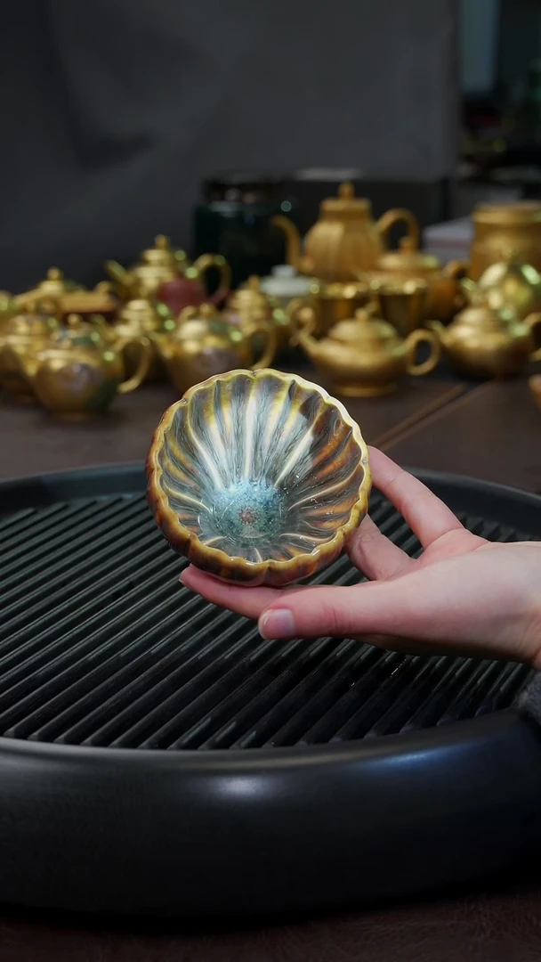 【闪购商品】杯【宜景窑天目釉红釉】般若杯2