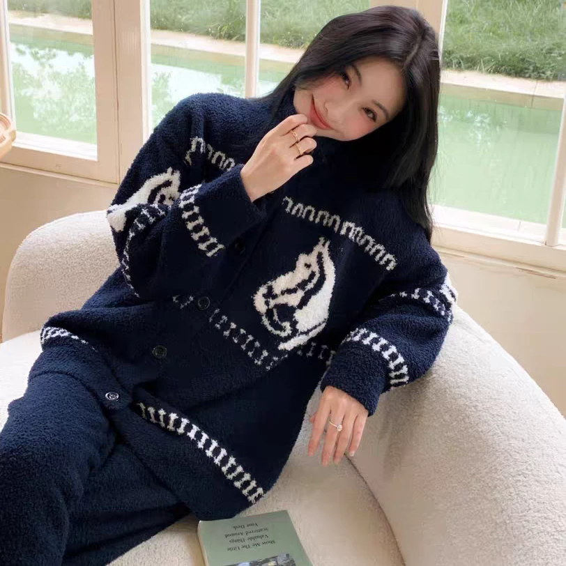 【秋季新款】软糯糯半边绒秋冬季加绒加厚保暖可外穿YS家居服