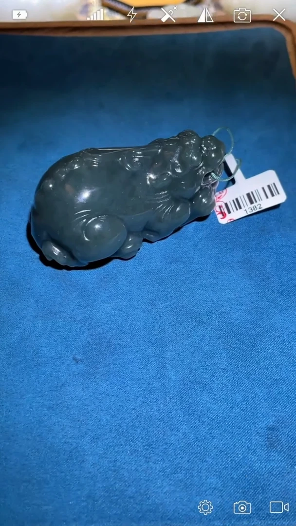 和田玉未镶嵌把件BH1382貔貅手把件