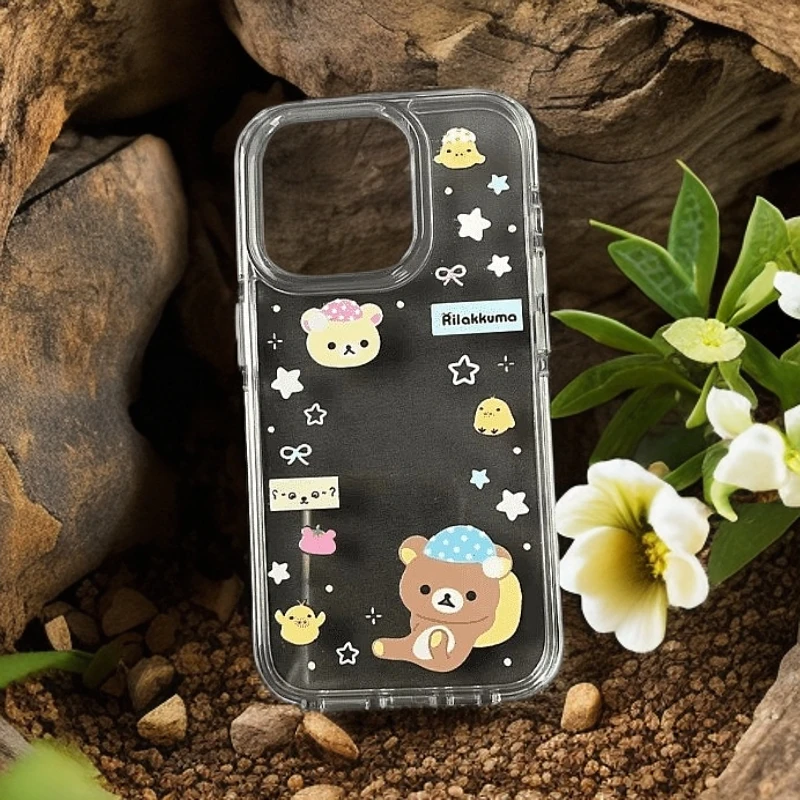 EXMX睡帽星星熊数码适用苹果promax手机壳iphone可爱手机壳vivo