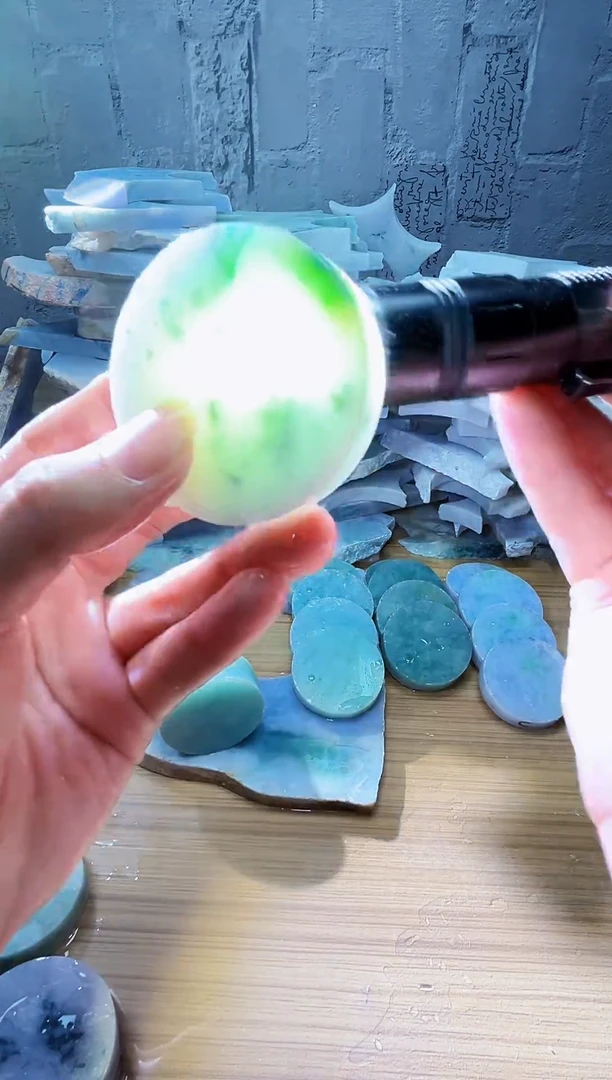 裸石翡翠天然翡翠A货余 南 589