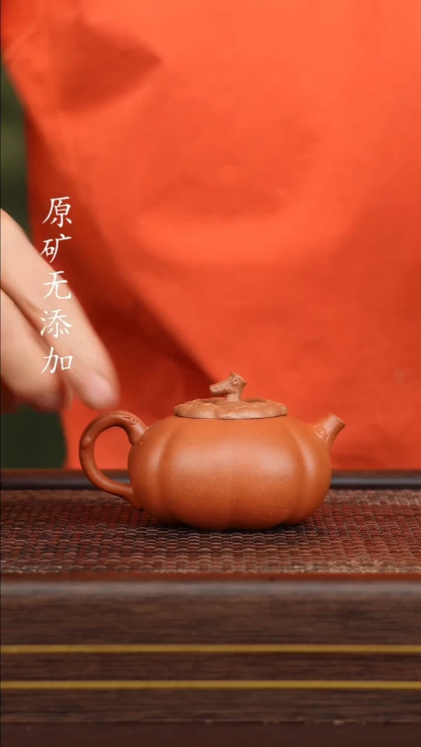 茶壶紫砂哆**。宜兴原矿紫砂茶器~