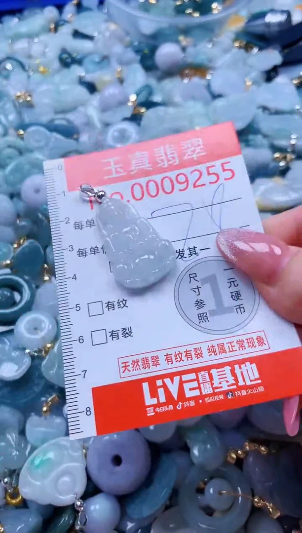 翡翠未镶嵌吊坠(不含链)9255