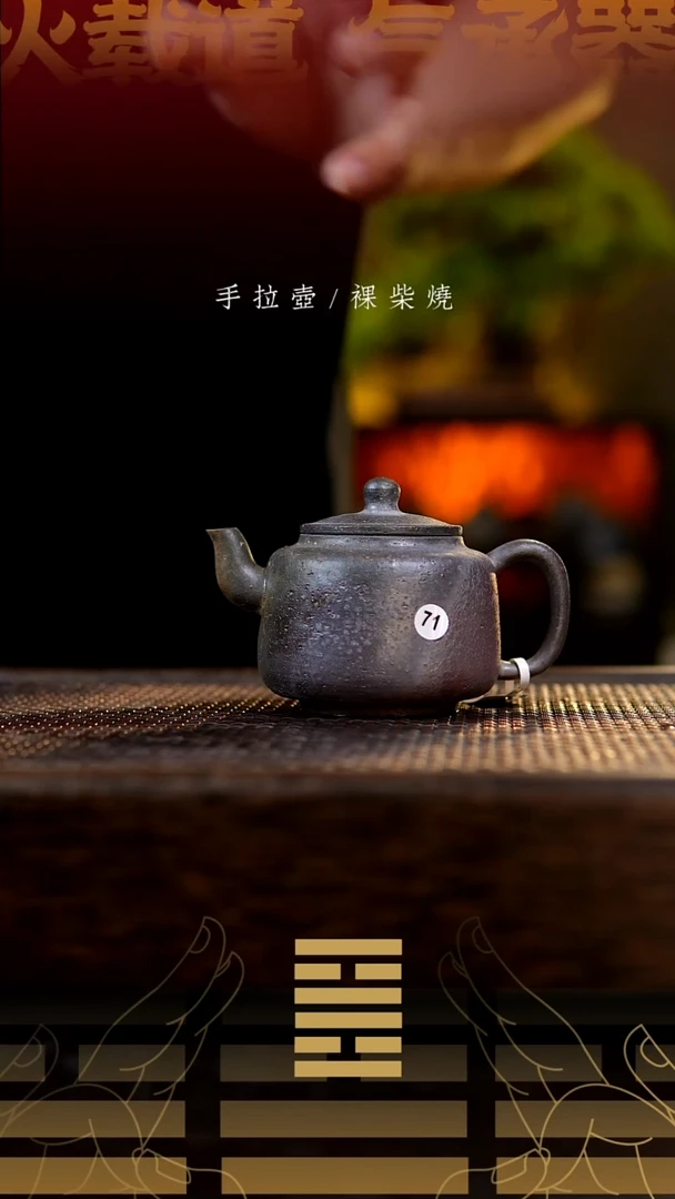 夸烧柴烧墨林壶71