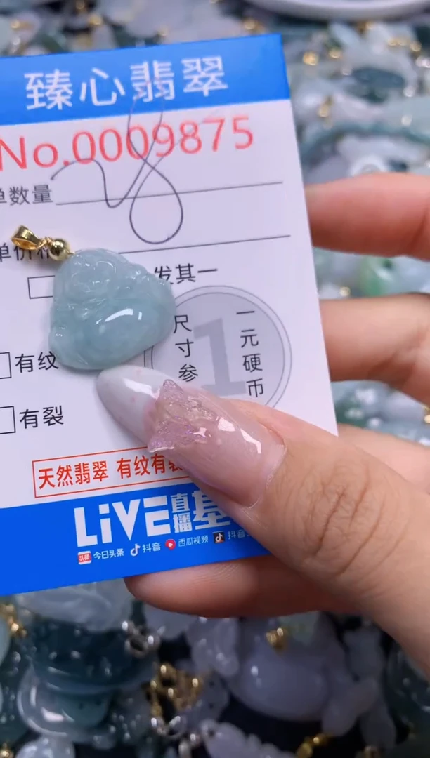 翡翠未镶嵌吊坠(不含链)9875
