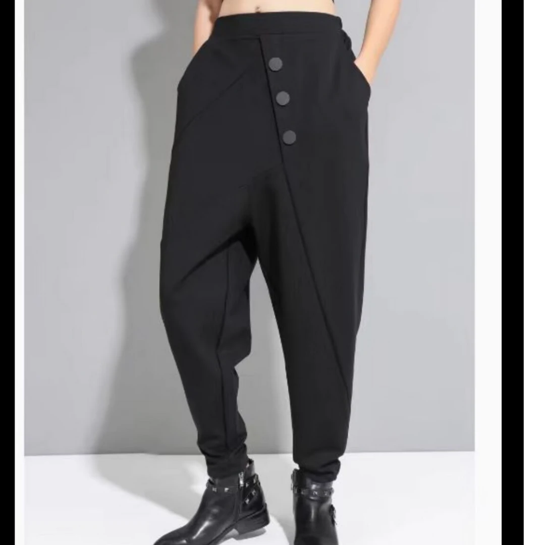 春秋新款休闲潮流时尚显瘦哈伦小脚裤