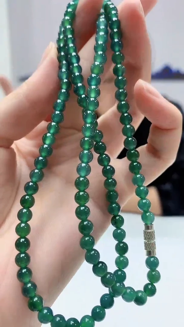 【闪购商品】定制翡翠未镶嵌4969zm-毛货珠链113