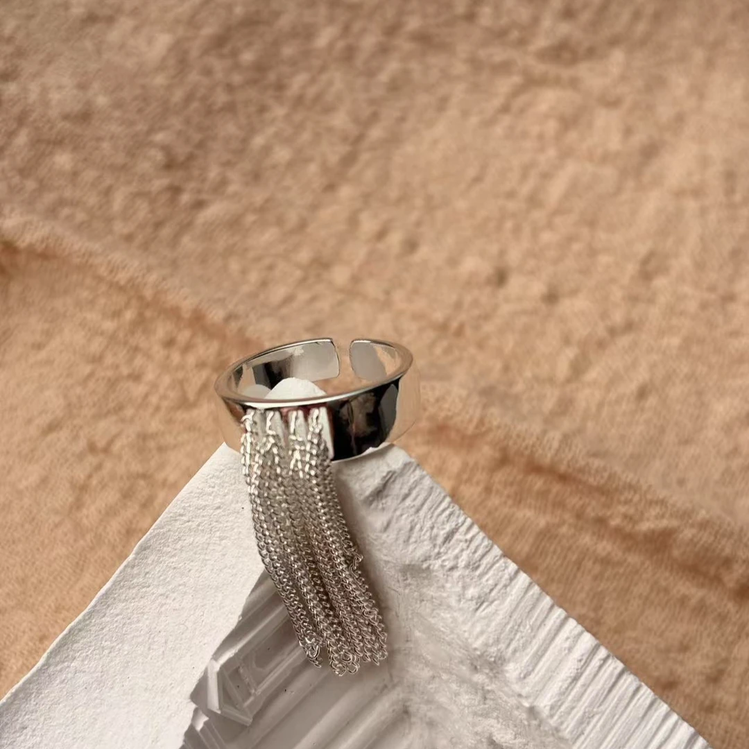 合金戒指 SITUOO饰图小众设计款“流苏公主”轻奢气质流苏戒指百搭