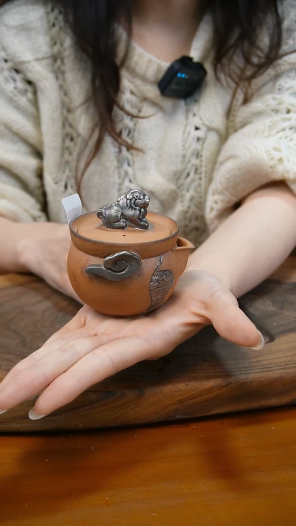 【闪购商品】C32貔貅磨砂感老岩泥茶壶