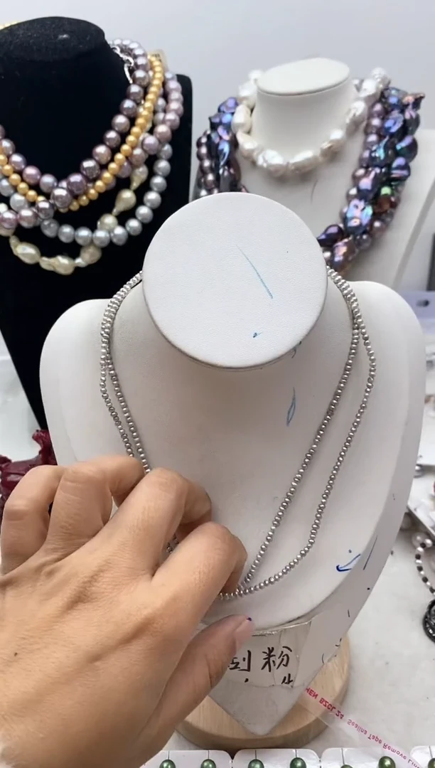 【闪购商品】淡水珍珠颈饰钛钢58