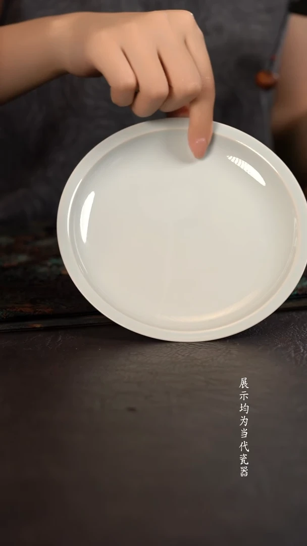 厚力煊仿古素胎折沿壶承