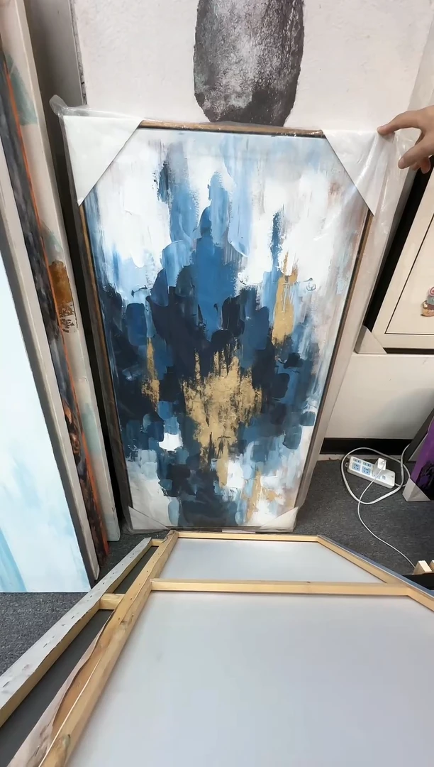 168现代艺术装饰画油画60cm*120cm