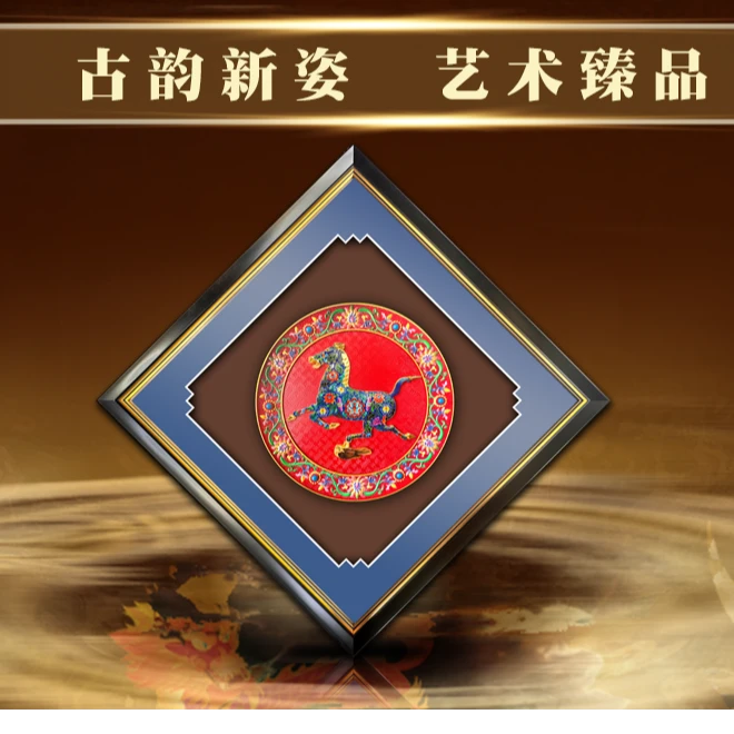 马踏飞燕珐琅彩漆器宫造八绝非遗传承景泰蓝雕漆剔红双工艺