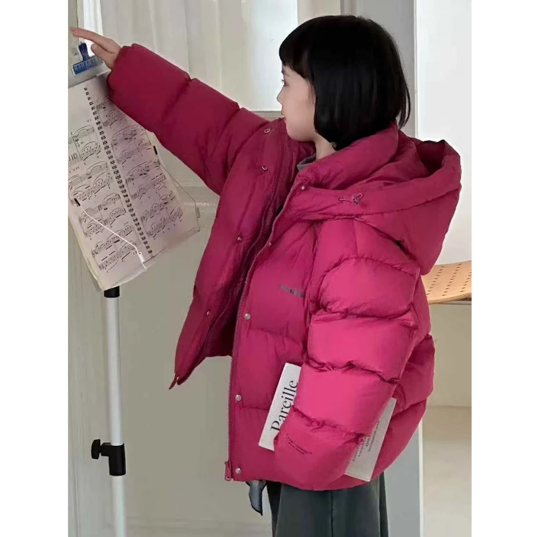 【haobaby】小字母纯色保暖羽绒服2905