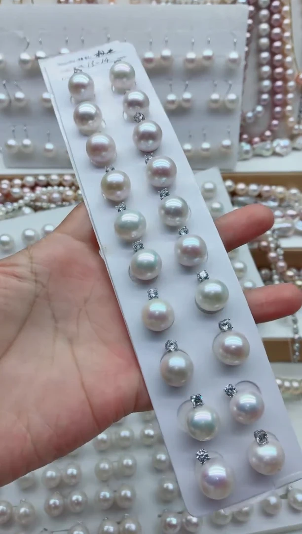 淡水珍珠银S925镶嵌吊坠(不含链)多样性发其一，非无暇