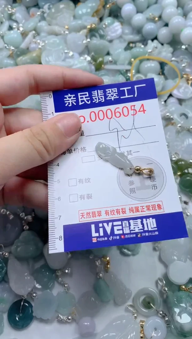 翡翠未镶嵌颈饰6054