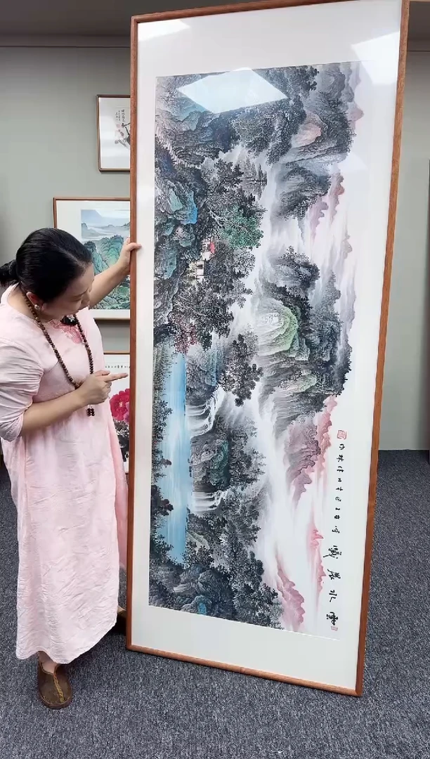 国画山水210*80刘佳林老师