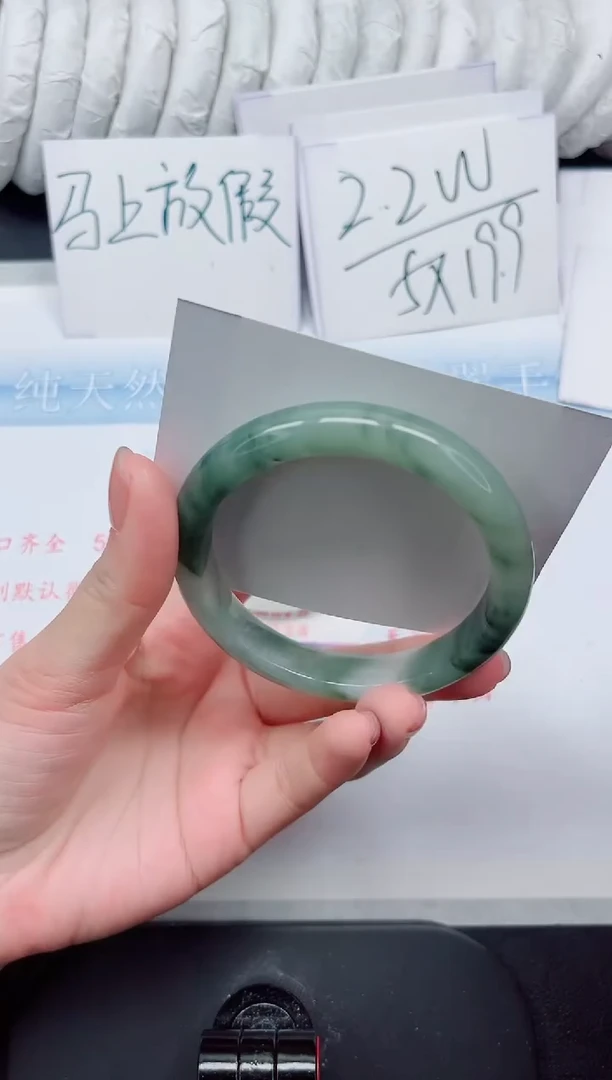 【闪购商品】石英质玉手镯未镶嵌226#58.5