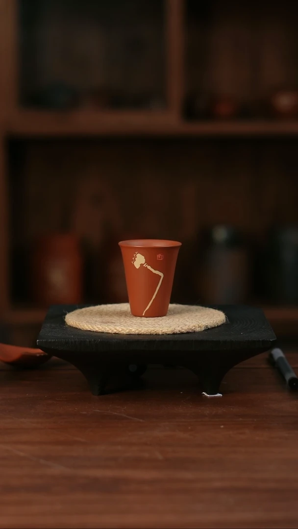 二生陶作50cc微瑕刻填望春杯01