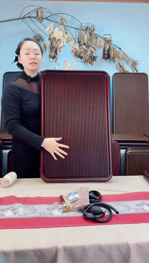 千川红色款式茶盘80*50*5