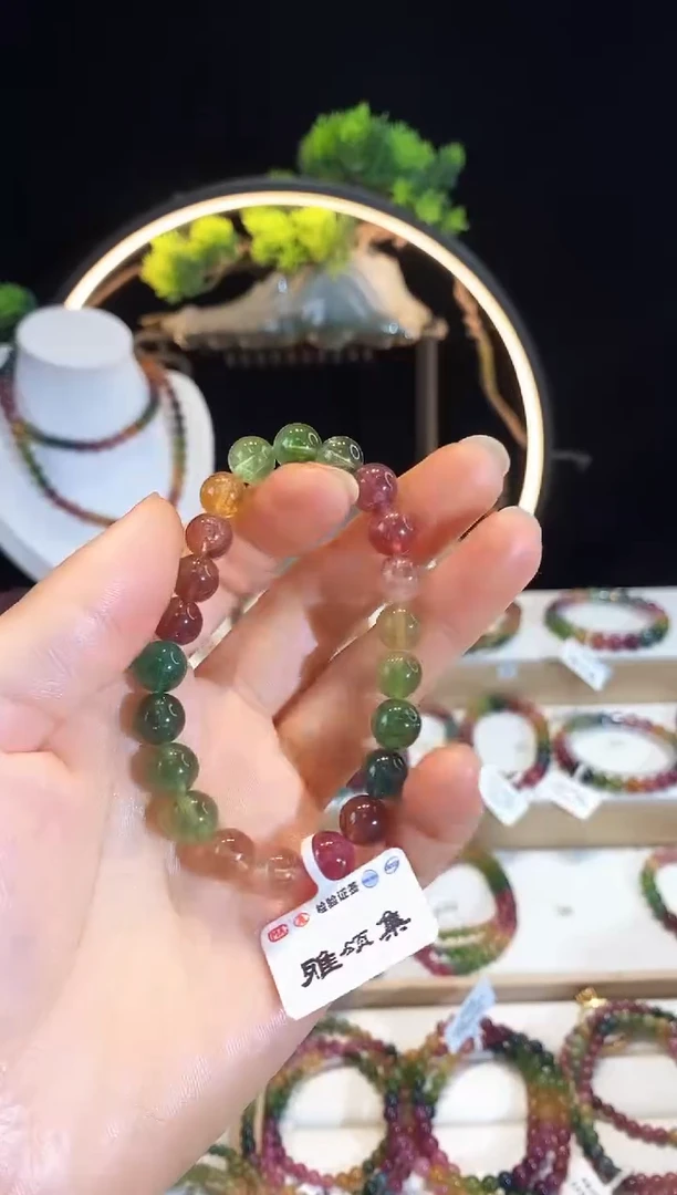 手串未镶嵌碧玺G2252素圈颜色微差
