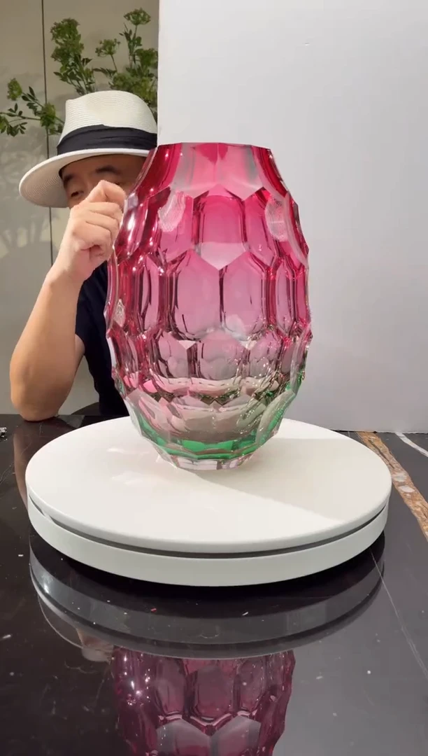 摆件CS0101072金红caorle艺术琉璃花器