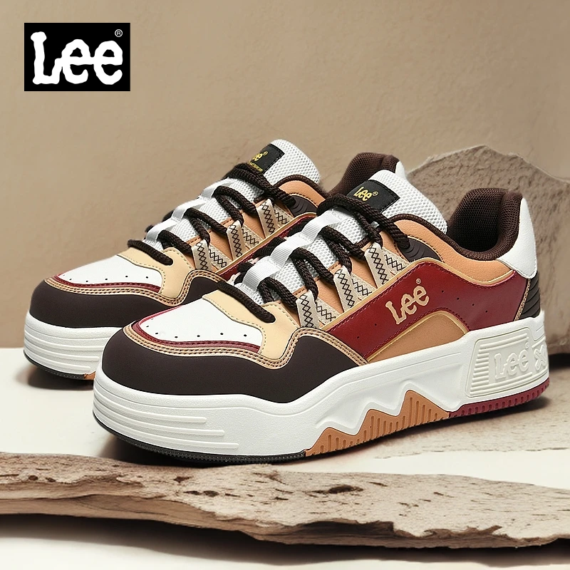 Lee男士2025秋冬新款时尚百搭休闲板鞋厚底低帮潮鞋亲肤透气轻便