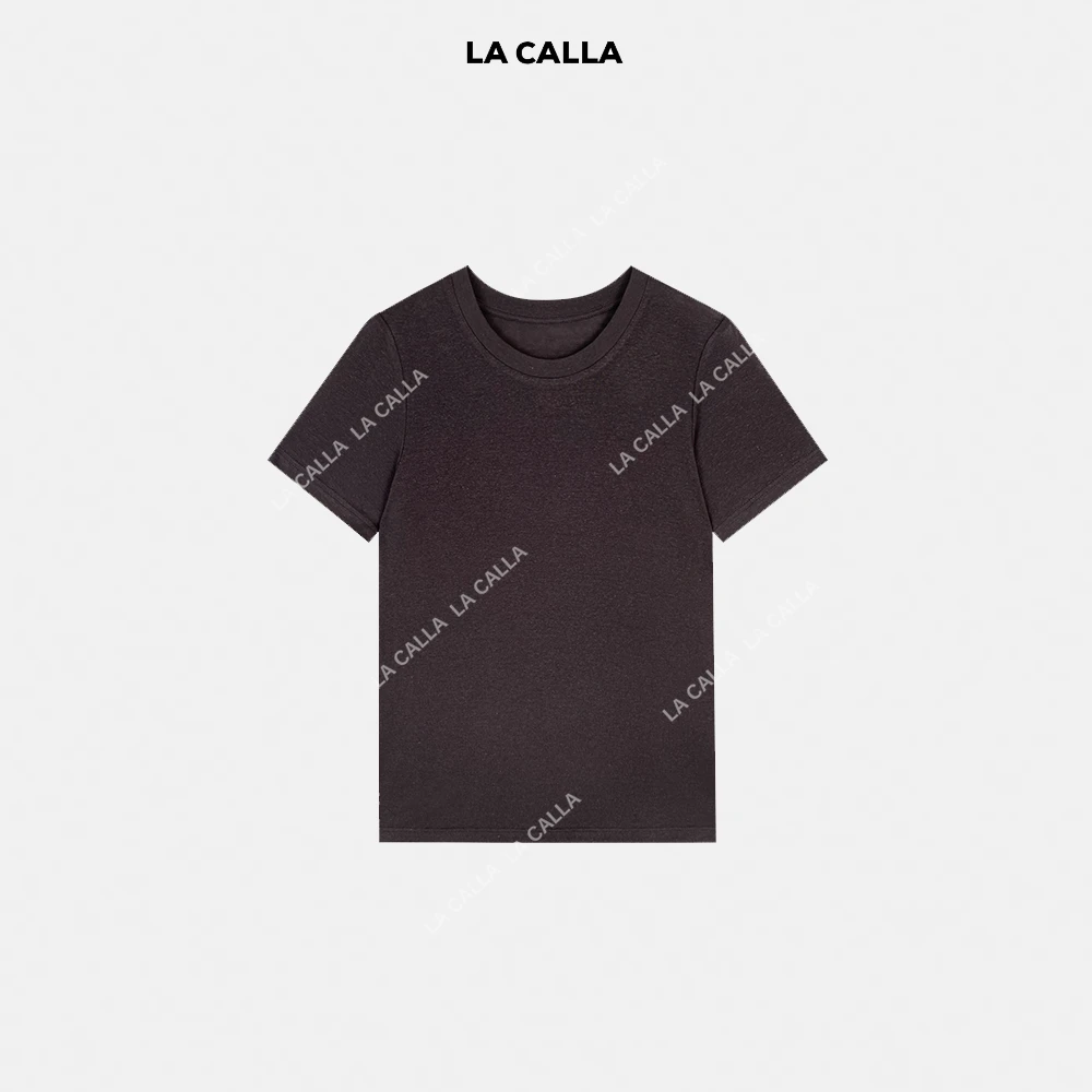 LA CALLA莱赛尔亚麻极简短袖T恤YY-M-5413