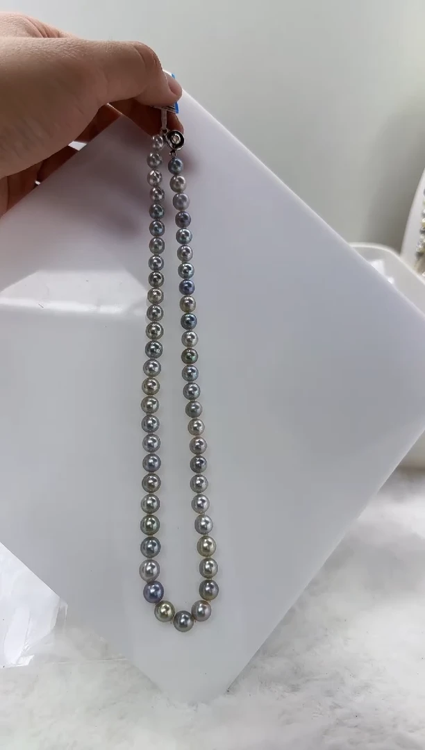 【闪购商品】海水珍珠DA未镶嵌t801 灰珠串7