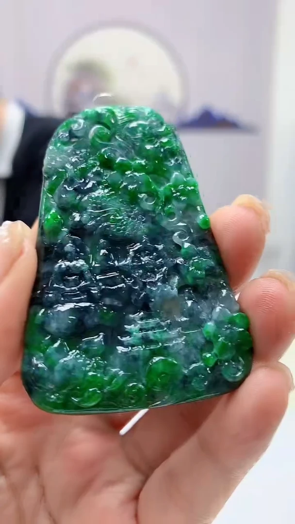 【闪购商品】定制翡翠未镶嵌5145ms-毛货91佛魔