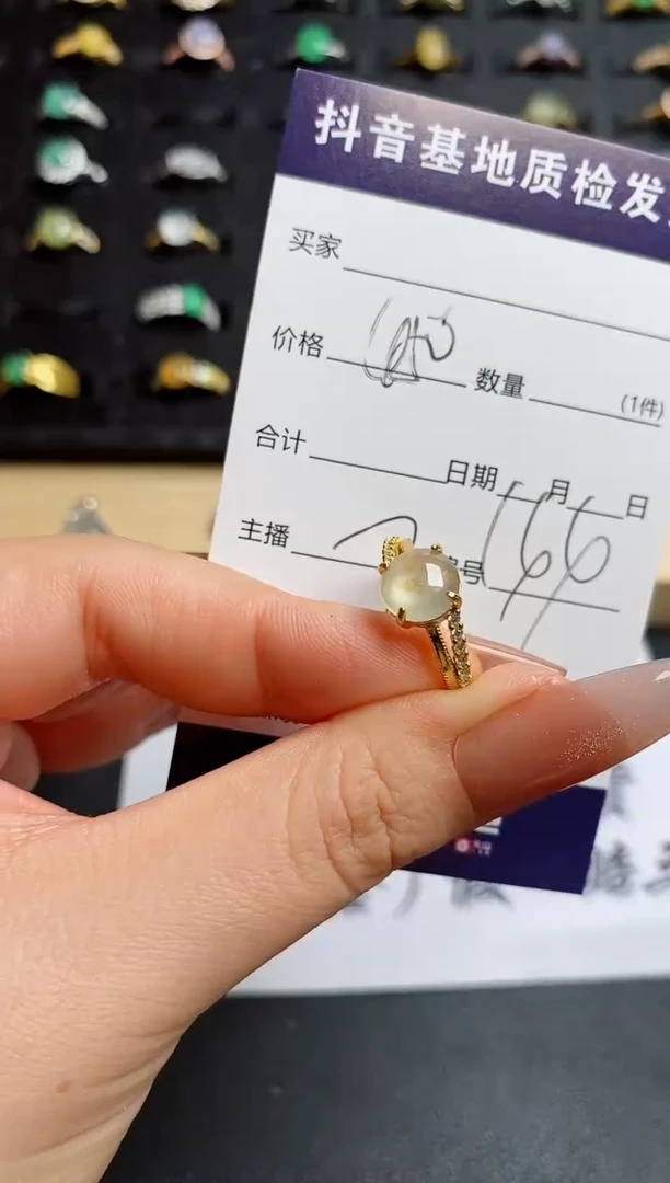 翡翠戒指银S925镶嵌............