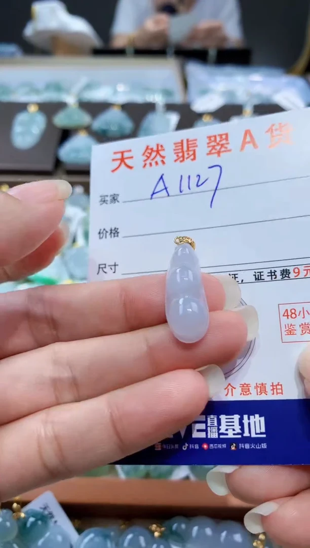 颈饰未镶嵌翡翠天然翡翠A货挂件