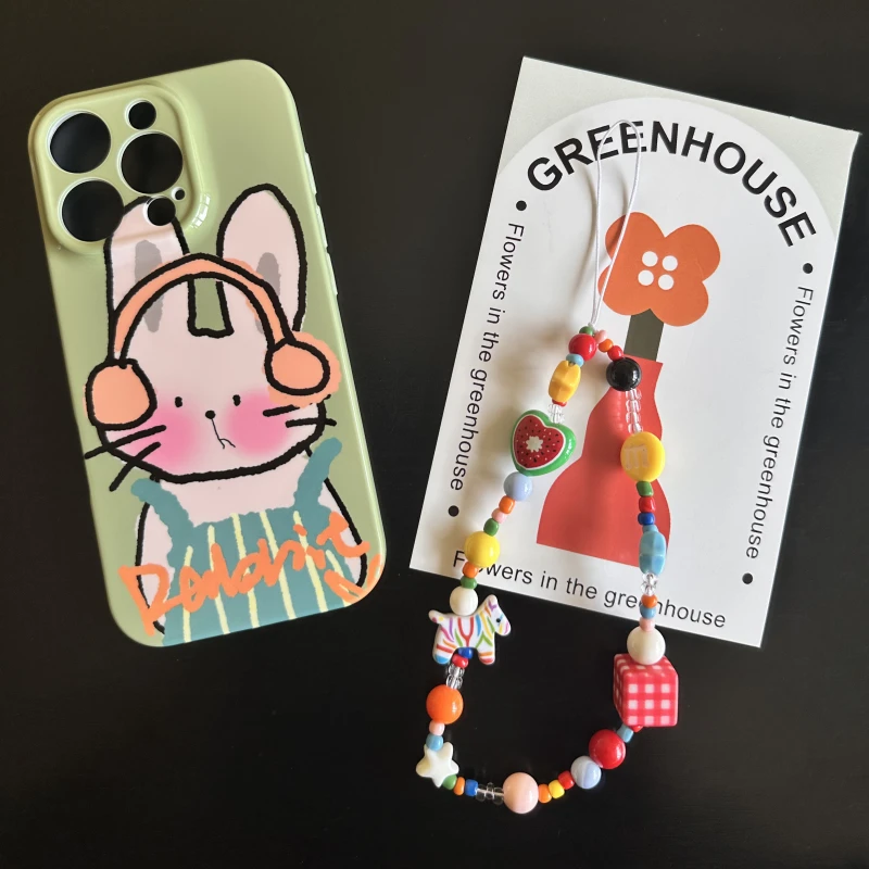 耳机小兔子菲林软壳适用苹果17promax手机壳16华为vivo小米15oppo