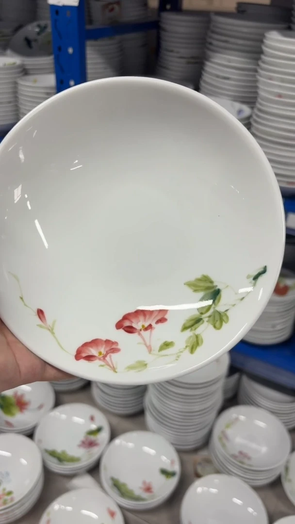 瓷片景德镇高温釉中彩- 圆深盘