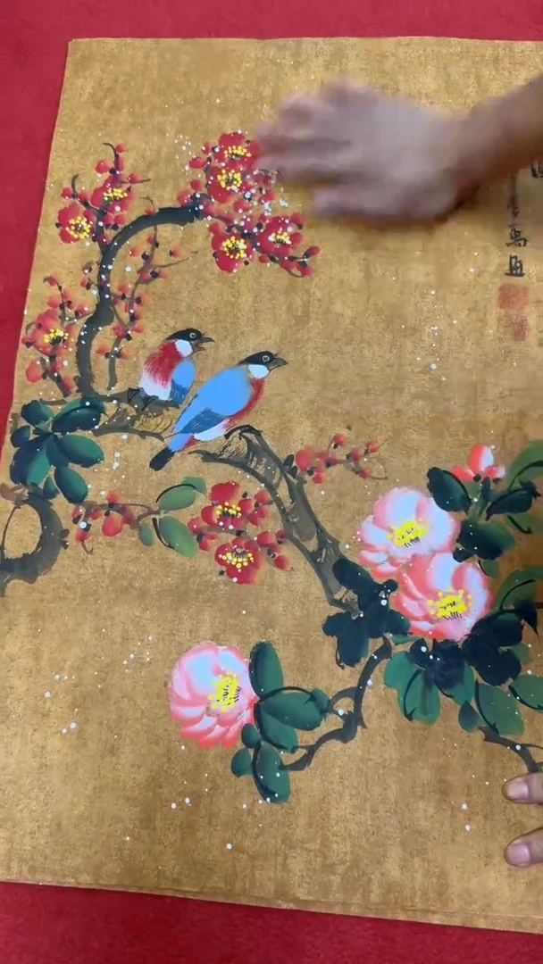 国画国画字画小姐姐真好看