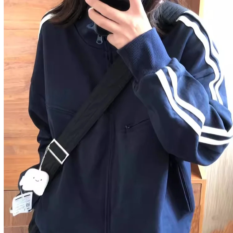 初春棒球服外套女款春秋新款慵懒风百搭情侣休闲高级感卫衣开衫潮