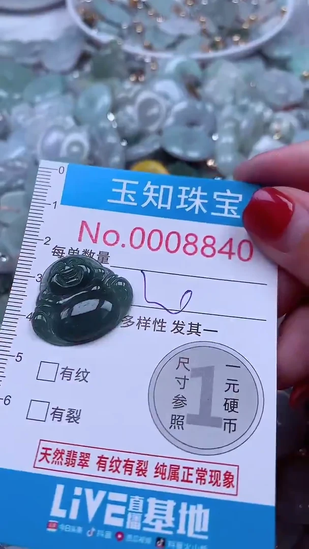 吊坠(不含链)未镶嵌翡翠8840