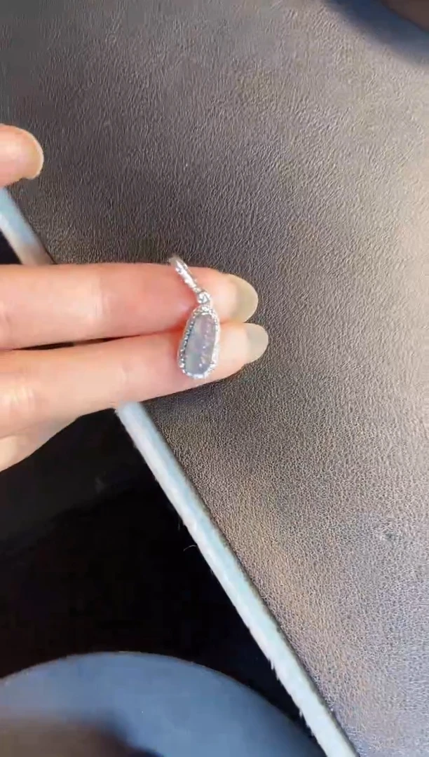吊坠(不含链)银S925镶嵌翡翠1