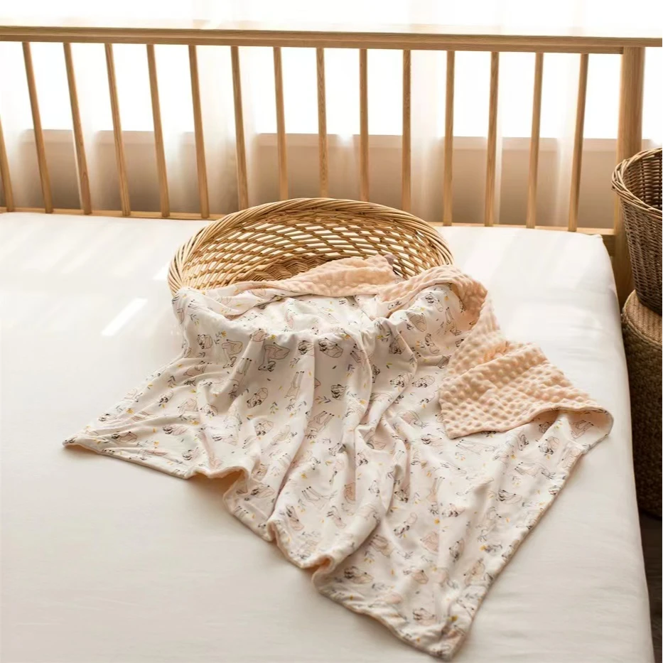 雅赞【豆豆被】新生儿四季加棉豆豆被豆豆毯不起静电柔软亲肤毯舒适