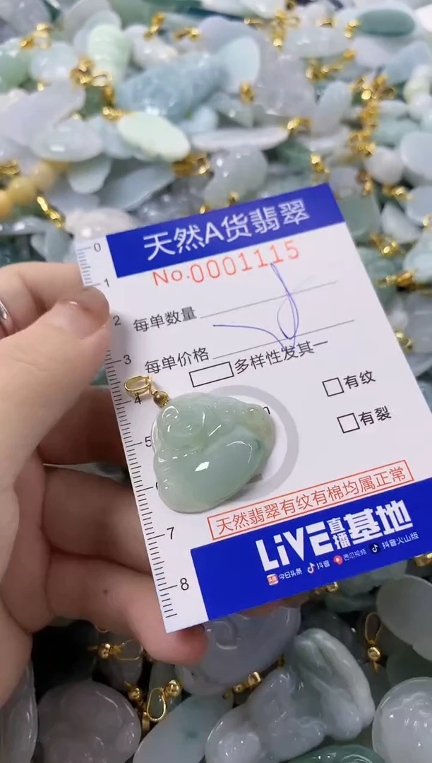 颈饰未镶嵌翡翠天然A货翡翠