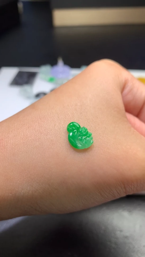 未镶嵌定制翡翠毛货 11.8-9.3-1.7