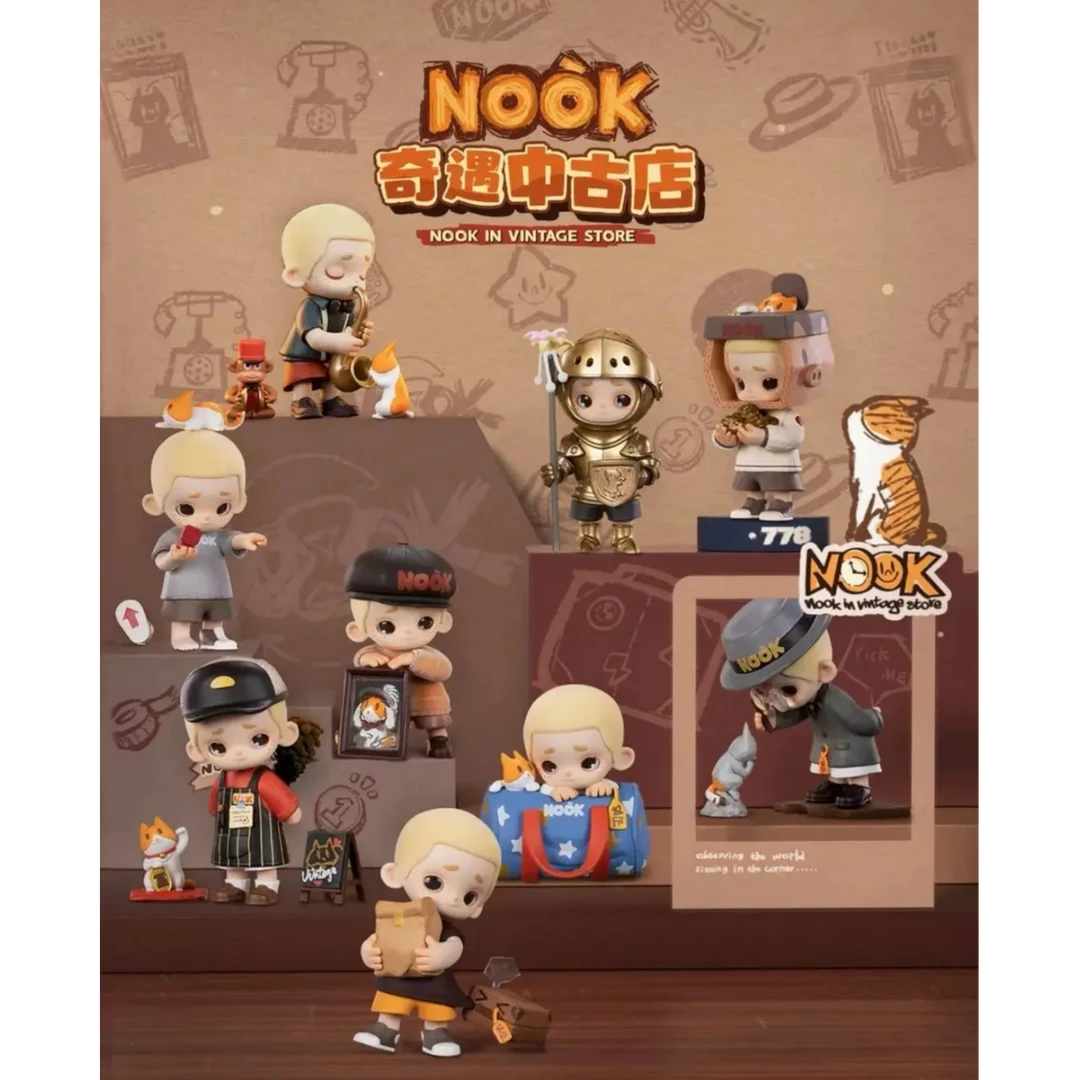 【直播拆盒】NOOK奇遇中古店系列潮玩盲盒生日礼物送礼桌面摆件公仔