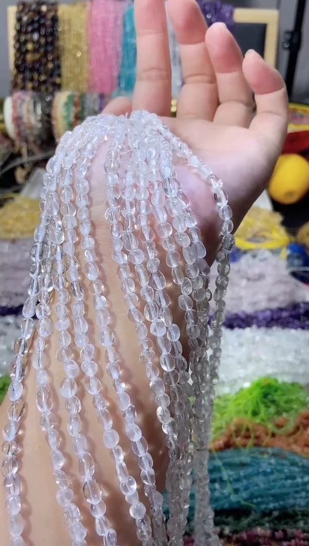 未镶嵌珠宝半成品水晶随行小白水晶