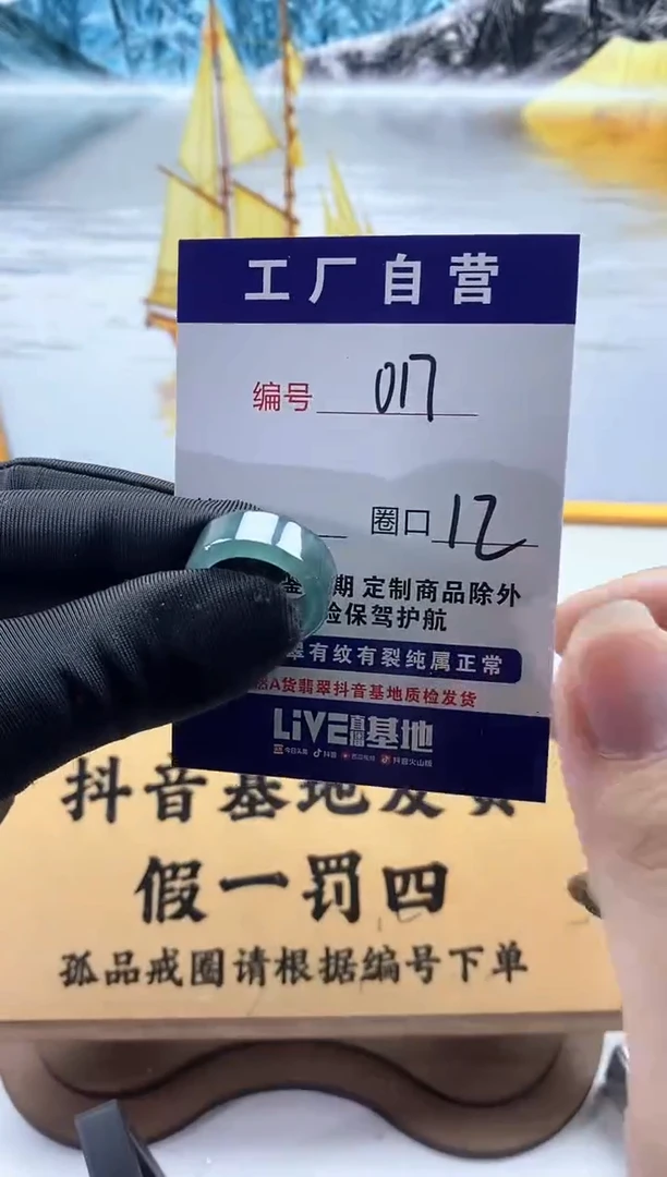 未镶嵌戒圈翡翠017