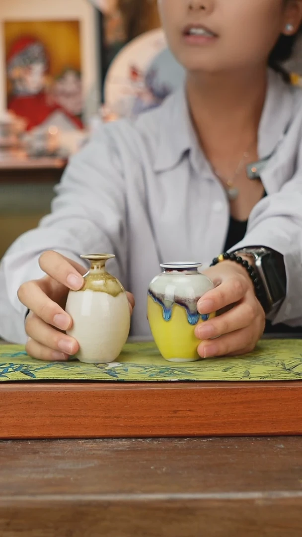 摆件景德镇釉下手绘陶瓷茶具，咖啡杯