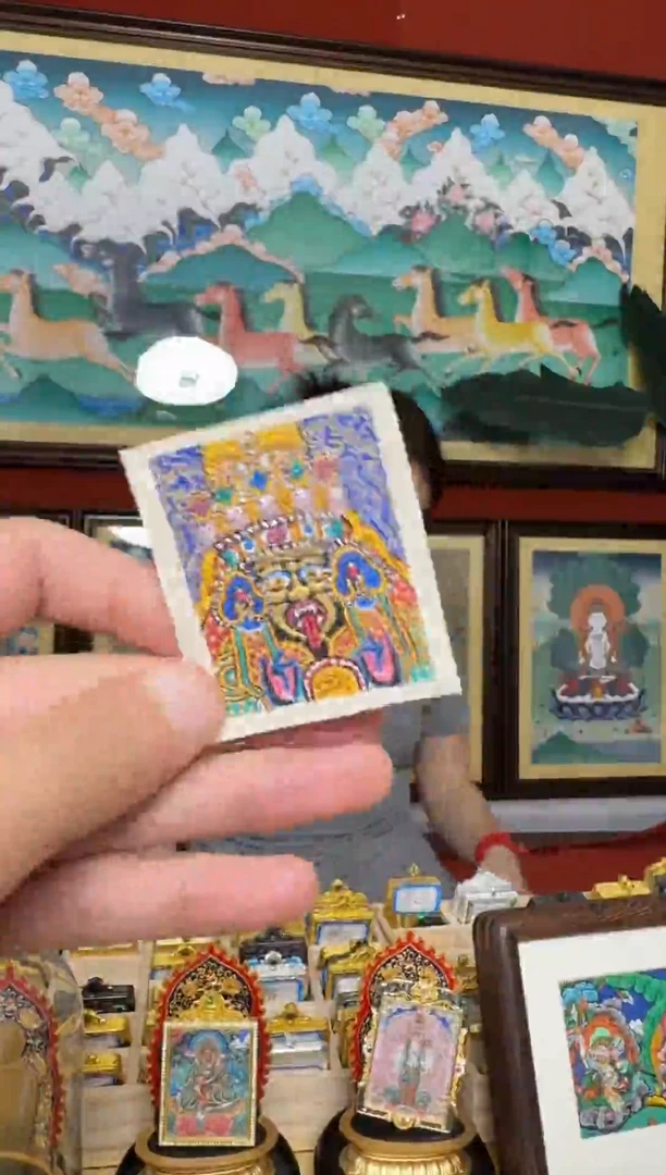 吊坠扎基拉姆-热贡元旦唐卡画院 娜娜