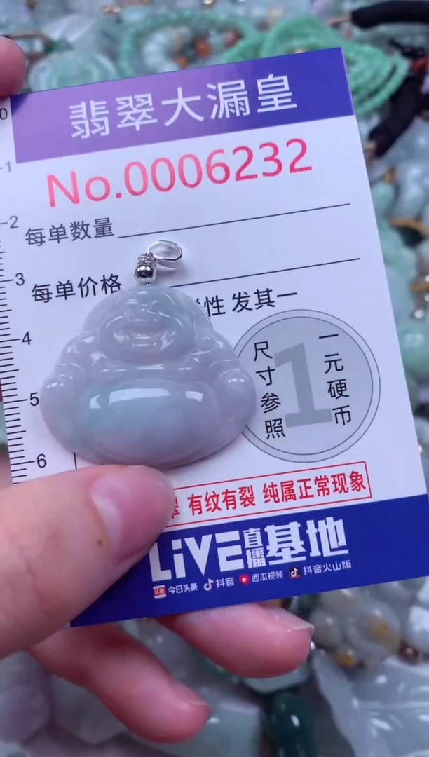 吊坠(不含链)未镶嵌翡翠6232