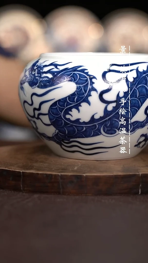 现代瓷全手绘茶具